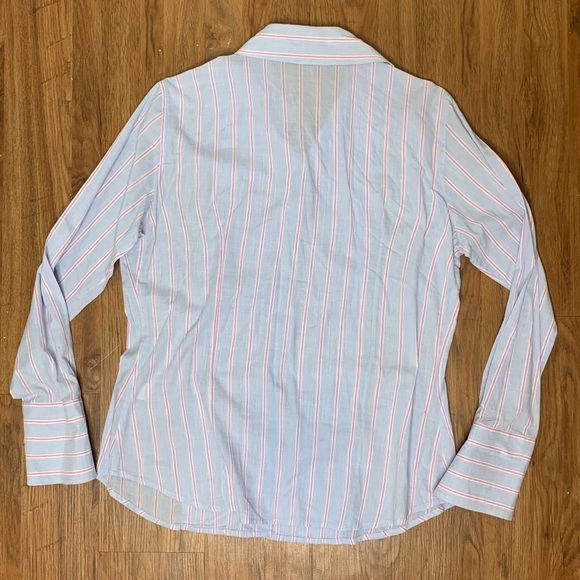 Tuxedo Style Striped Button Down - Picture 6 of 6